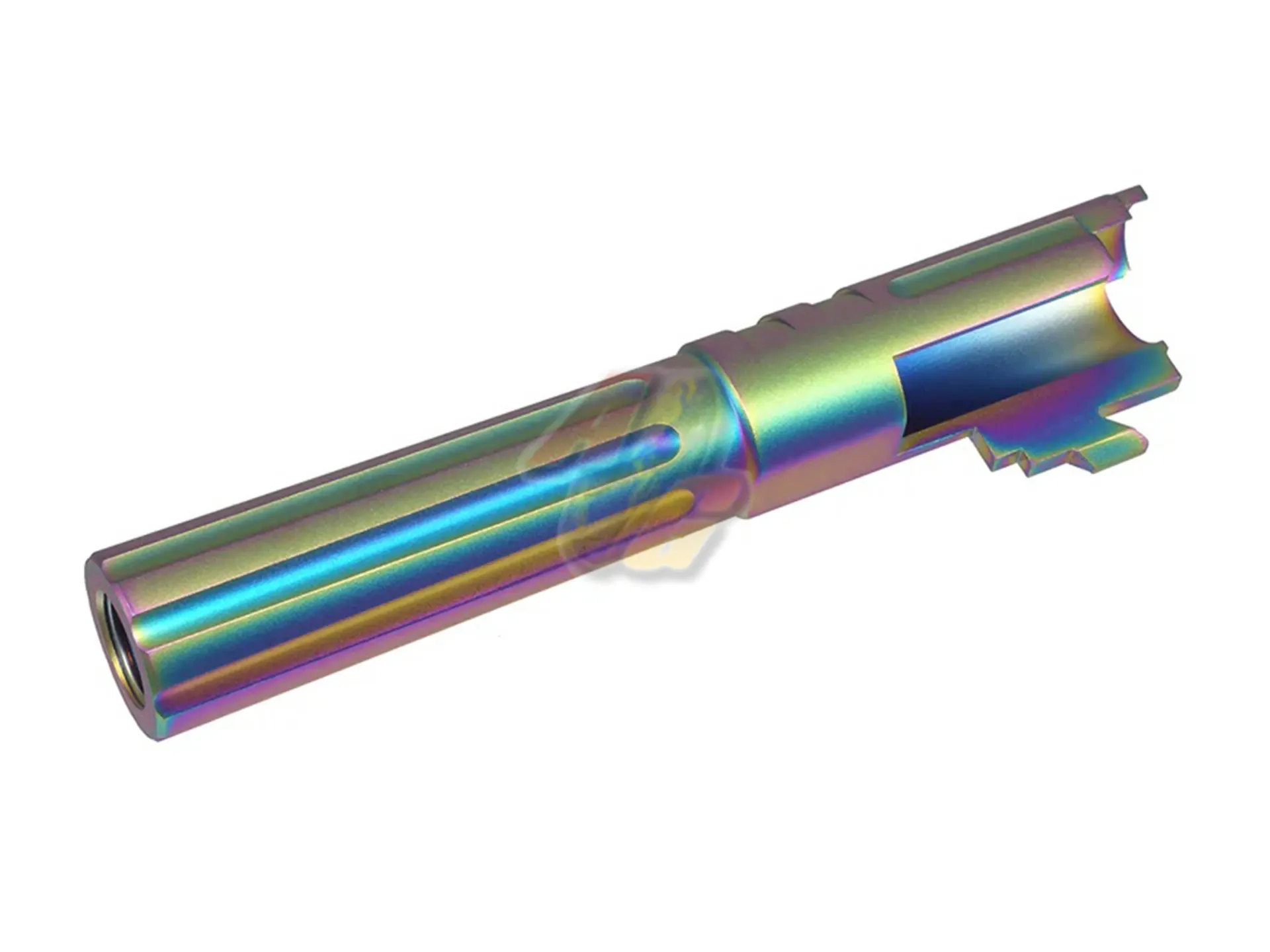 [5KU-GB-556-HG] 5KU 4.3 Inch Stainless Outer Barrel for Tokyo Marui Hi-Capa 4.3 GBB (Rainbow/ 11mm+)