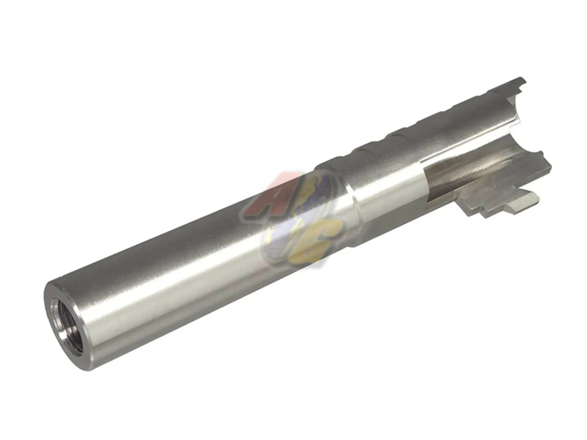 [5KU-GB-606-SV] 5KU 4.3 Inch Infinity SVP Stainless Barrel .45ACP for Tokyo Marui Hi-Capa 4.3 GBB (Silver/ 11mm+)