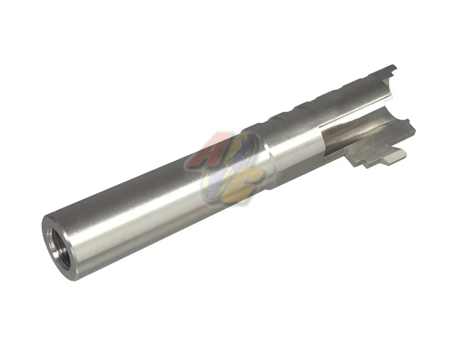 5KU 4.3 Inch Infinity SVP Stainless Barrel 9MM for Tokyo Marui Hi-Capa 4.3 GBB (Silver/ 11mm+)