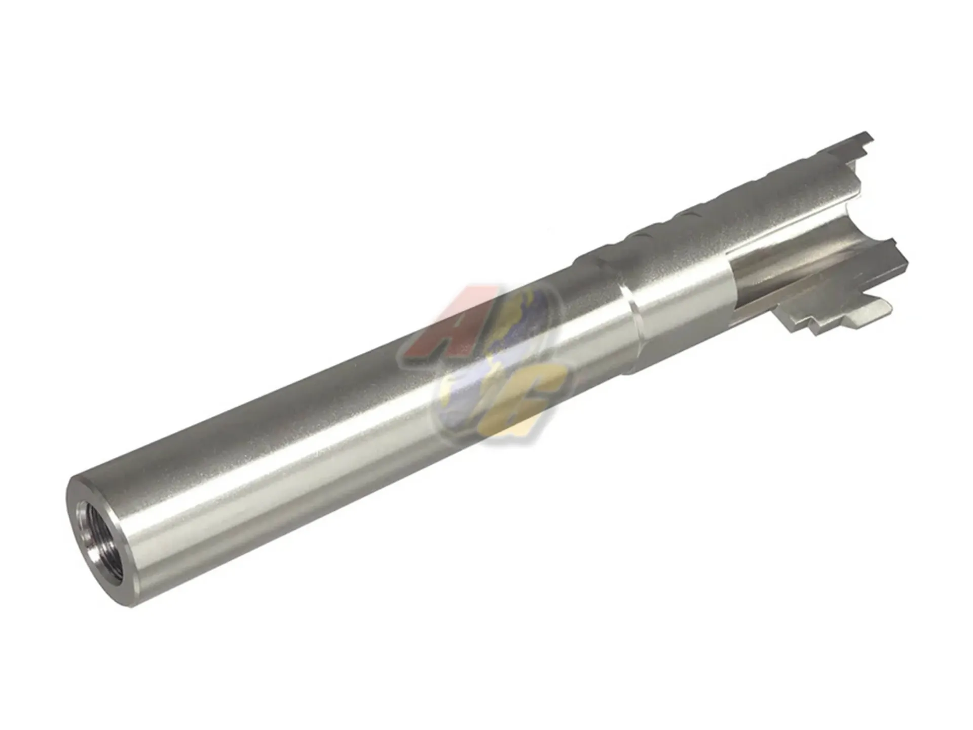 5KU 5.1 Inch Infinity SVP Stainless Barrel .45ACP for Tokyo Marui Hi-Capa 5.1 GBB (Silver/ 11mm+)