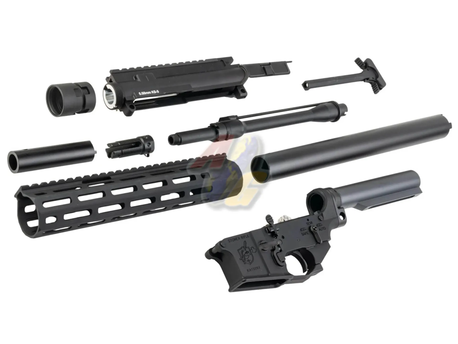 Angry Gun EMG KAC Licensed KS-3 MWS Conversion Kit - Black (Standard Ver.)