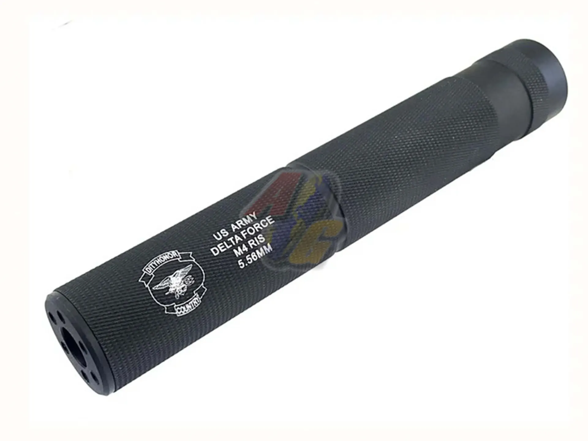 Army Force 190mm x 30mm Airsoft Suppressor - Knurled/ Delta Force