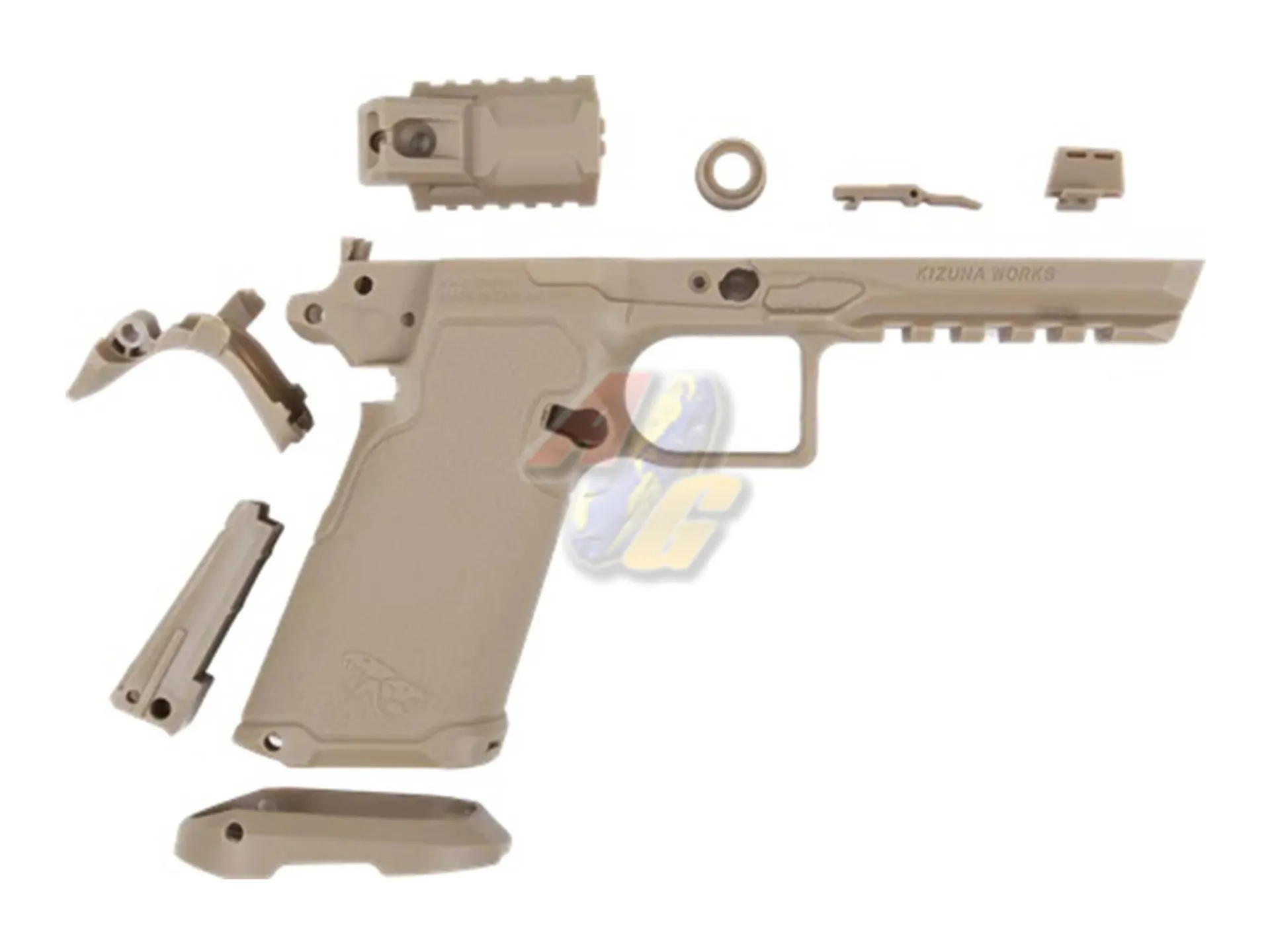 [KW-P0056] Kizuna Works BSK43 GBB Lower Frame Set (Dark Earth)