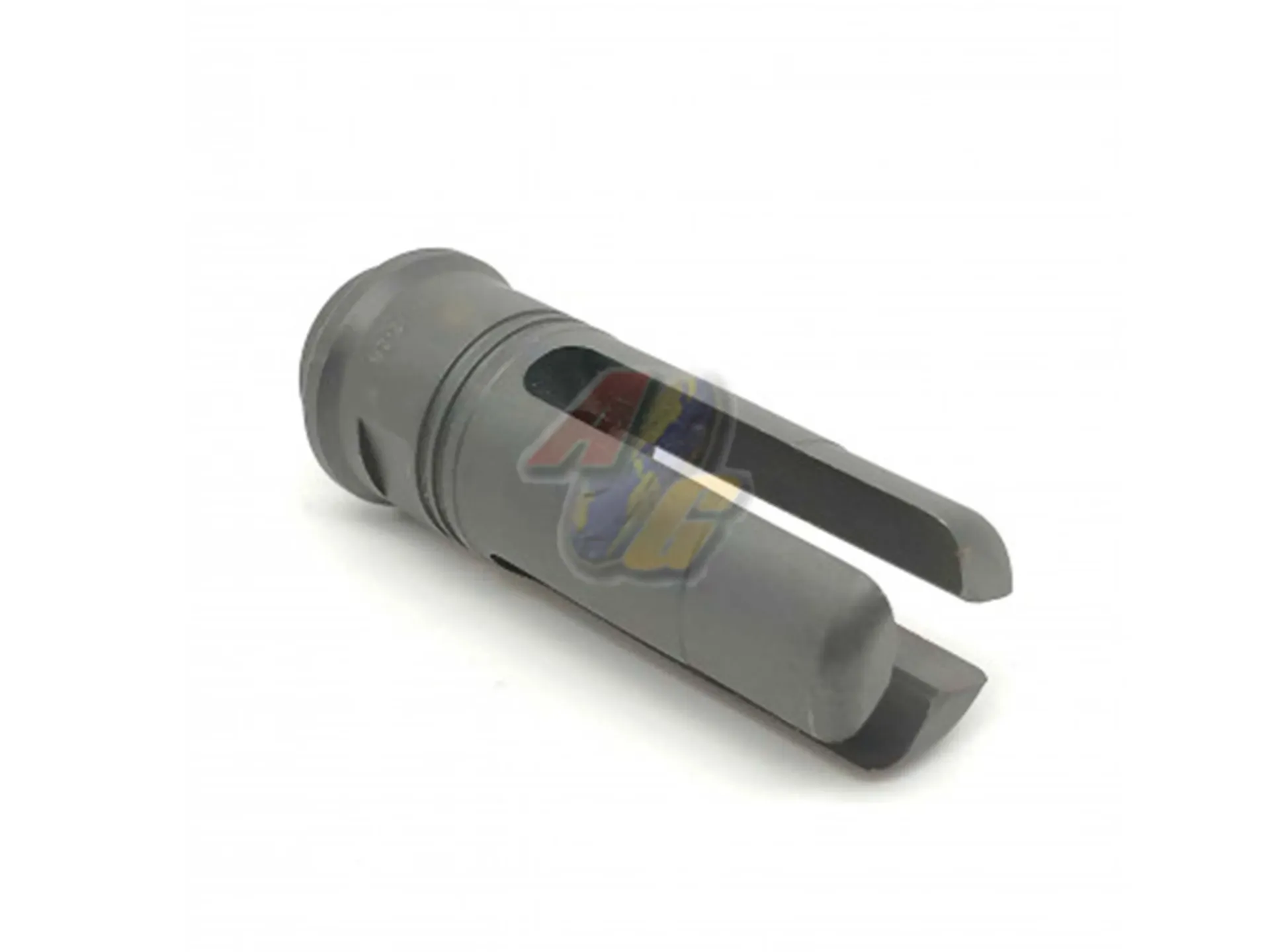 [RGW-FH-06] RGW Steel 3 Prong Warcomp 556 Airsoft Flash Hider (14mm-)
