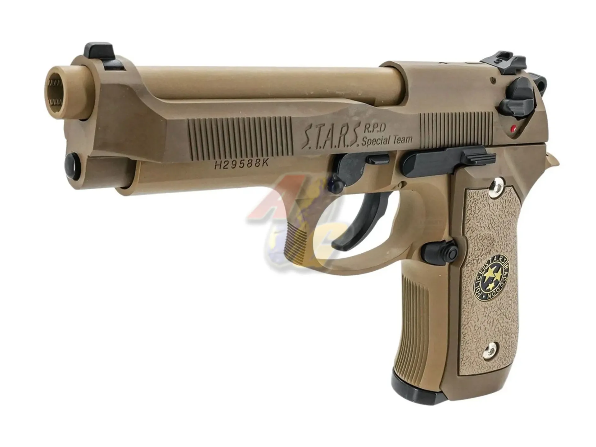 [HK-M92SPS-TAN] HK M9 Samurai Edge Standard MOD - Biohazard 20th GBB (Tan)