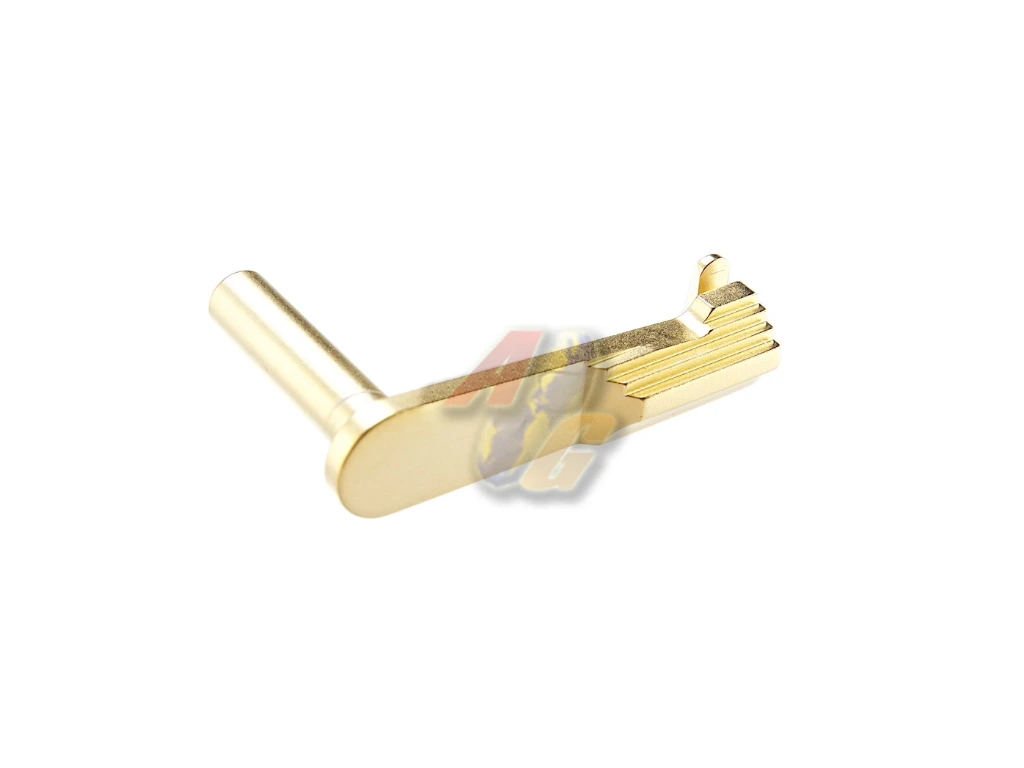 Airsoft Masterpiece CNC Steel Slide Stop for Tokyo Marui Hi-Capa GBB Series - Type2 (Gold)