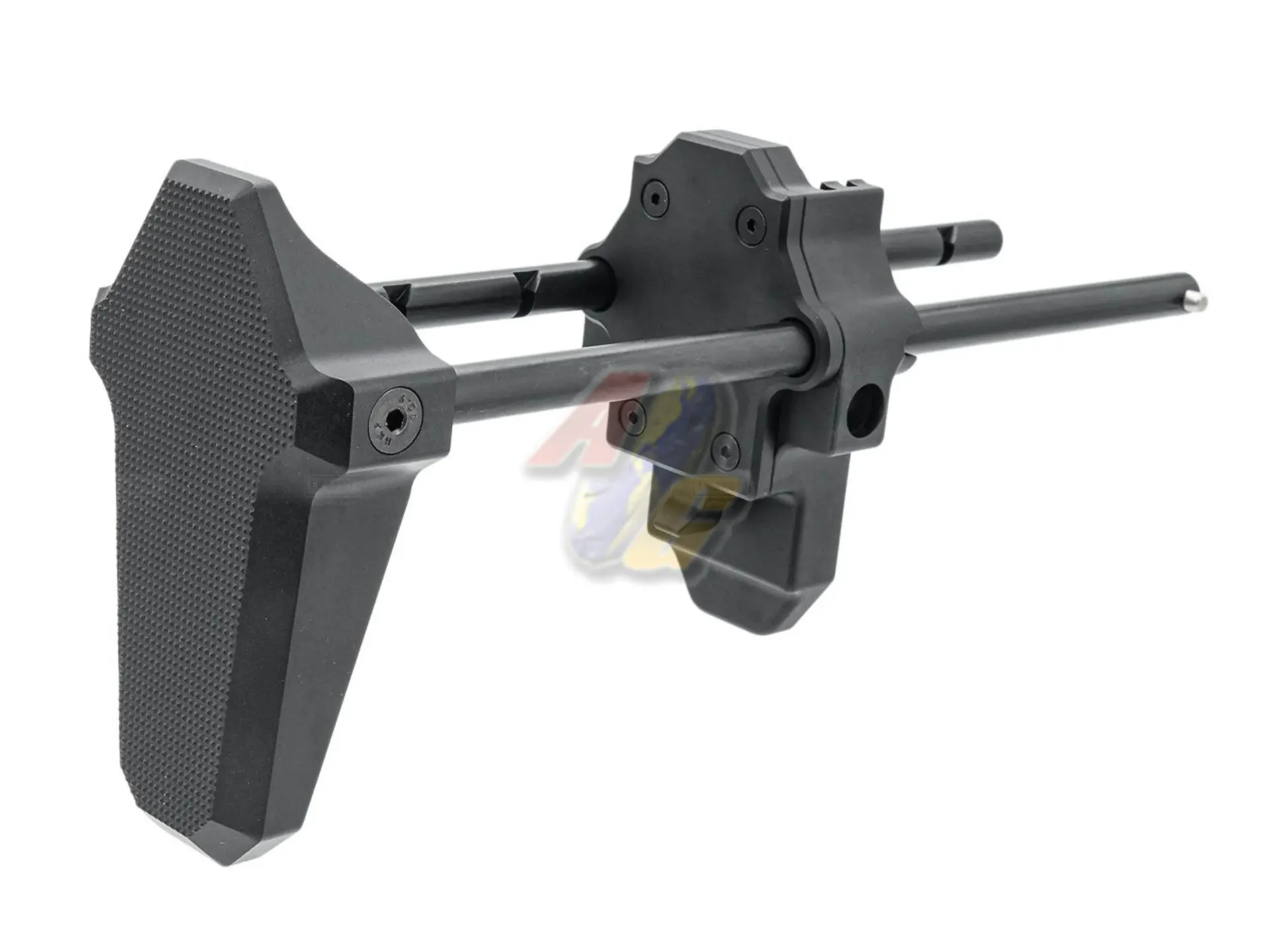 [AA-SCAR-09-WE-BK] Airsoft Artisan 6 Position Retractable Stock for WE, VFC SCAR GBB/ AEG - Black