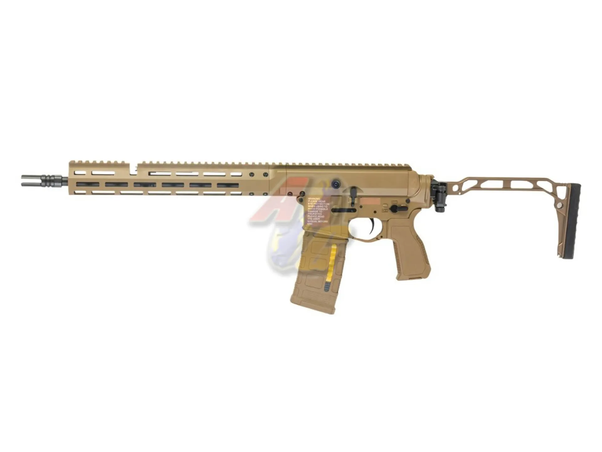 [DE-GBB-G107C-02-TAN] Double Eagle DWS-180 13.9 GBB with Folding Stock - Tan