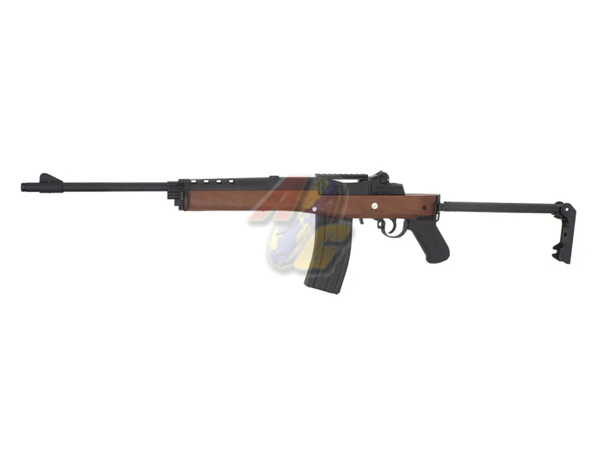 [DB-908-1] Double Bell Mini-14 A-Team Faux Wood AEG - Black