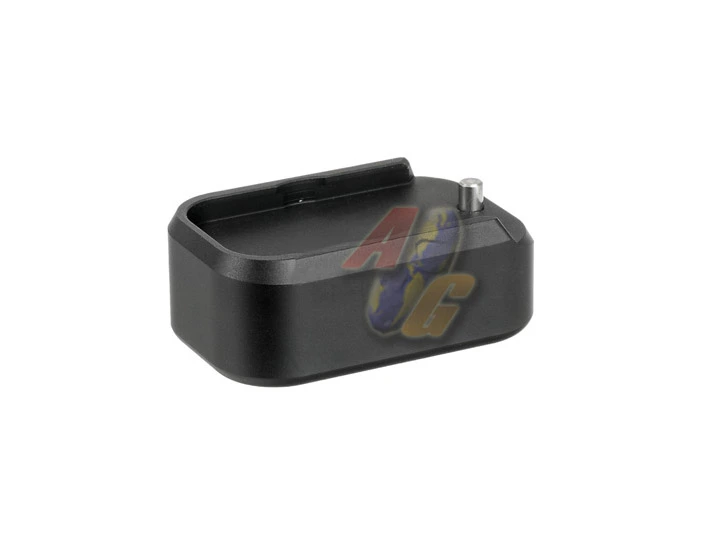 C&C Tac TT Style CNC Aluminum Short Magazine Pad Extension for Tokyo Marui, WE Glock Magazine - Ver.2 (BK)