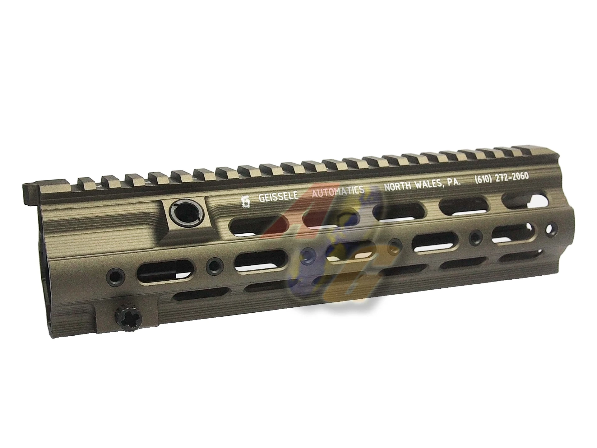[EE-RIS-GSMR105-DDC] Eagle Eye G Style SMR Handguard Rail 10.5 Inch - Real Spec Barrel Nut (Desert Dirt Color)