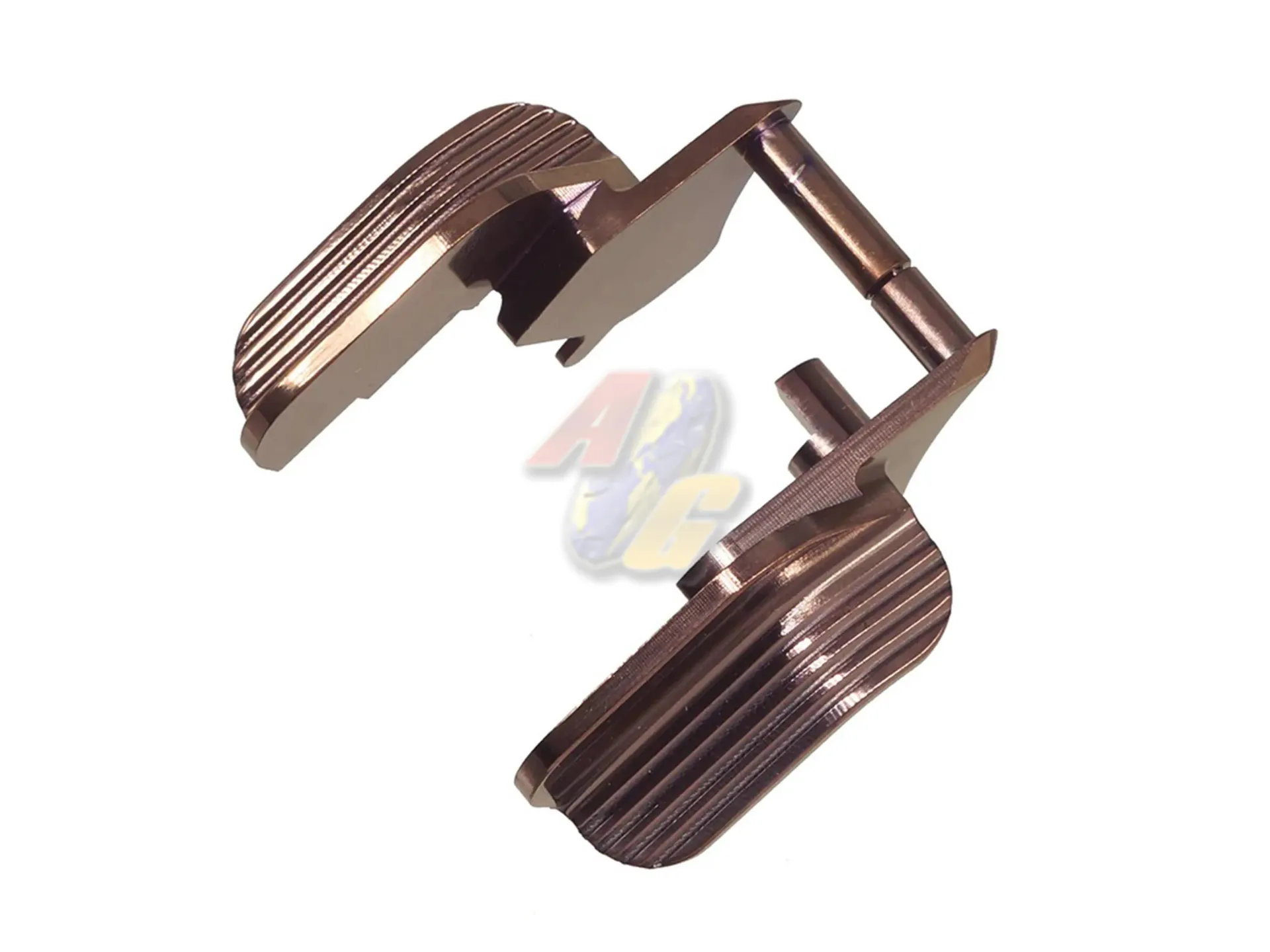 [5KU-GB-594-BN] 5KU Stainless Shielded Thumb Safety-Ambi for Tokyo Marui Hi-Capa GBB Series - Bronze
