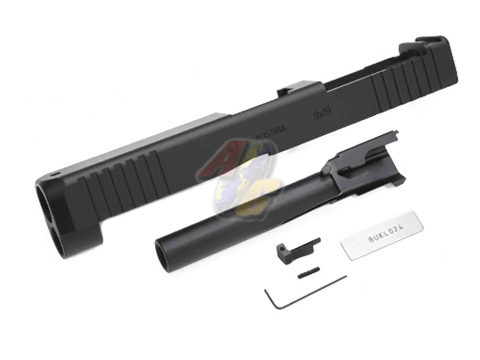 Guarder CNC Steel Slide and Barrel for Tokyo Marui G17 Gen.5 MOS GBB (G47 Gen5 MOS/ Black)