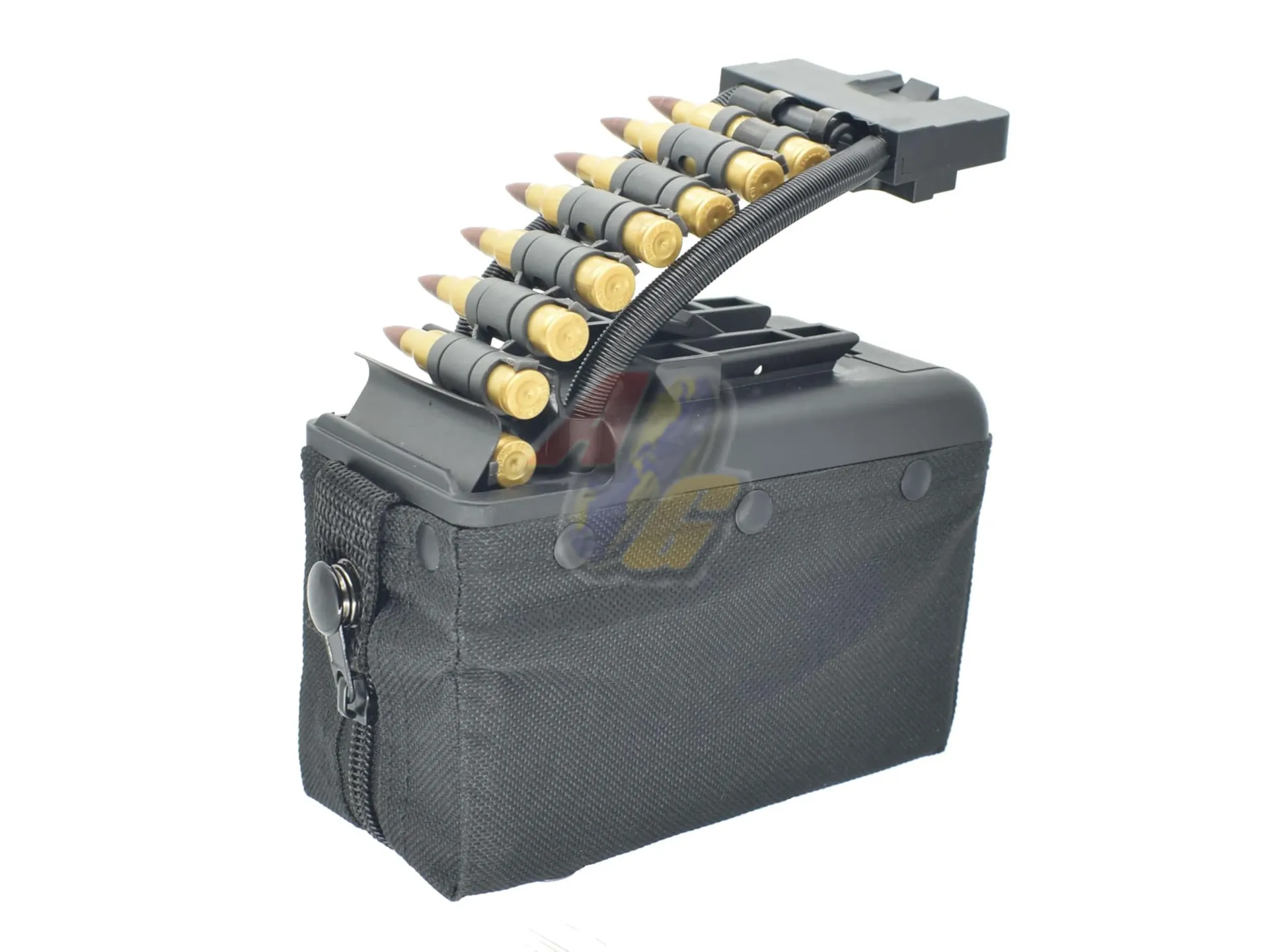 Battle Axe A&K MK46 Mod0 MiniMi 2200rds Sound Control AEG Drum Magazine - Black