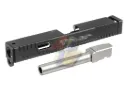 Gunsmith Bros G Style TTI 17 Slide Set - Silver Barrel/ Black Slide