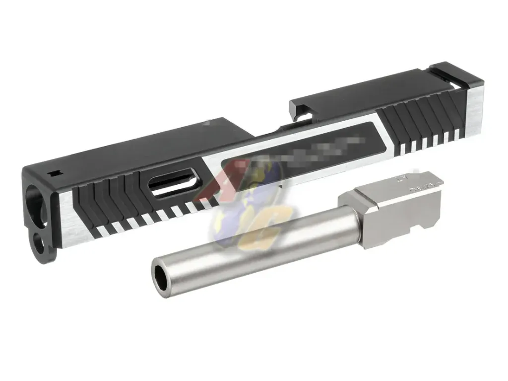 Gunsmith Bros G Style TTI 17 Slide Set - Silver Barrel/ 2 Tone Slide