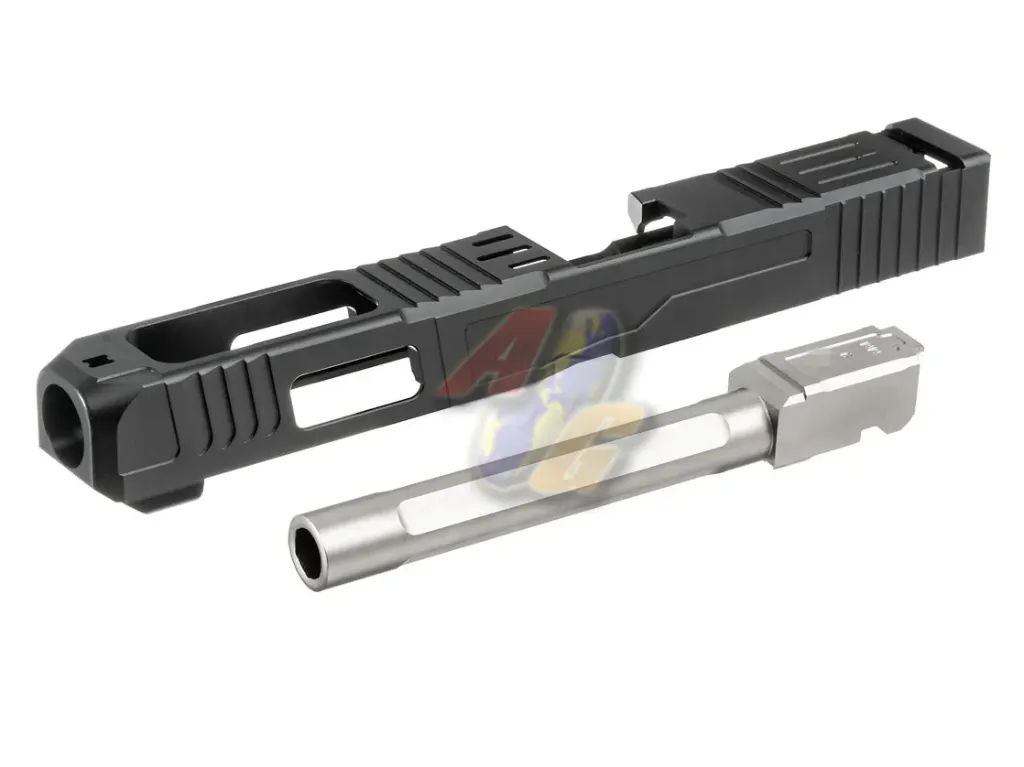 Gunsmith Bros FI 34 Slide Set - Silver Barrel/ Black Slide