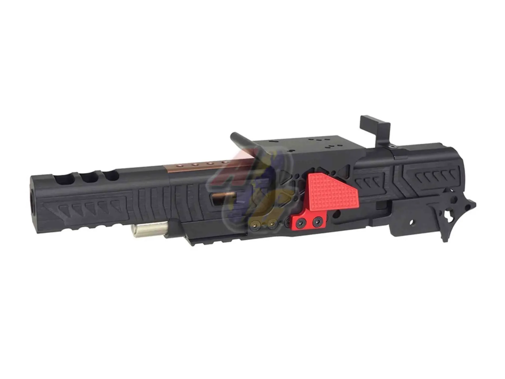 [5KU-GB-656-BKRD] 5KU Limcat Sabercat Style Open Slide Kit for Tokyo Marui Hi-Capa GBB - Black/ Red