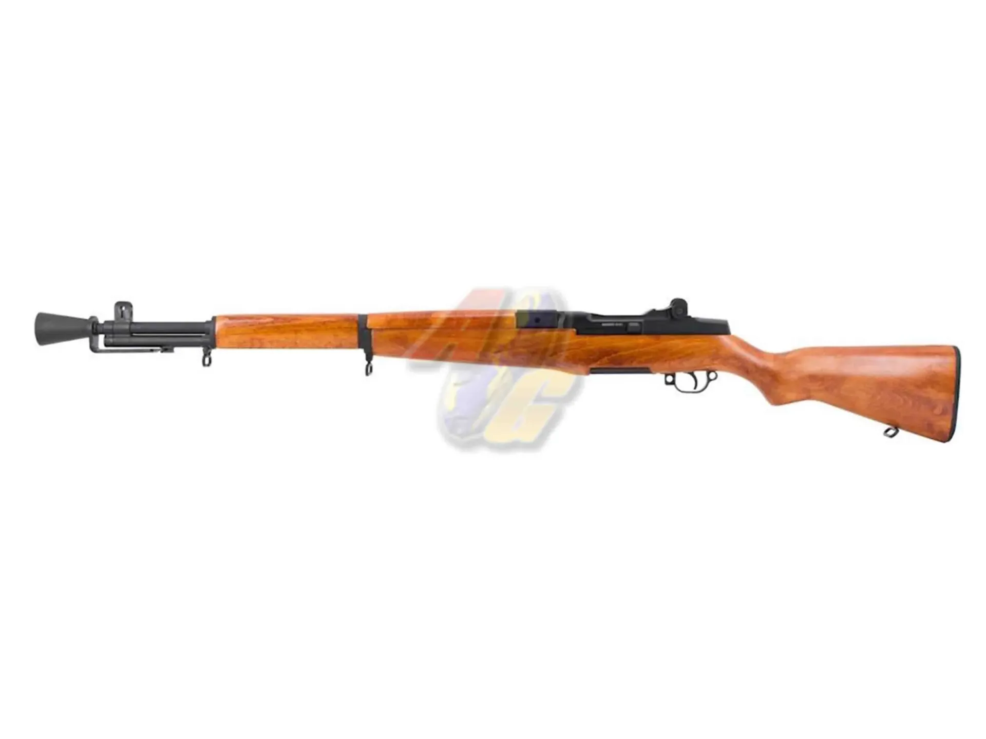 A&K Full Size M1D Garand AEG Rifle w/ Real Wood Furniture & Flash Hider