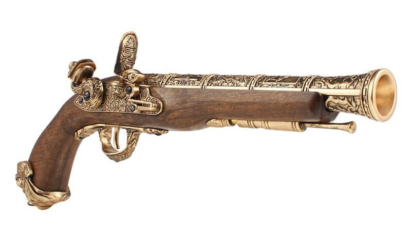 HFC Pirate Flintlock Gas Pistol - Golden