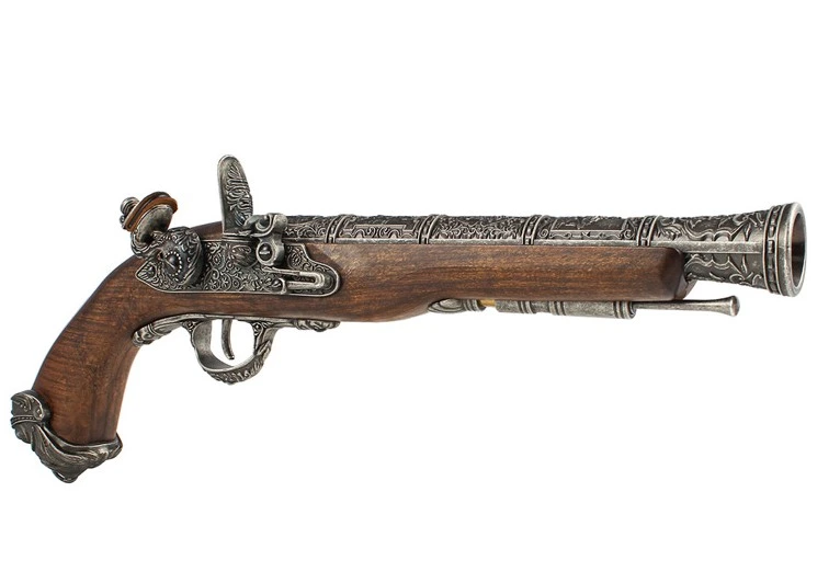[HFC-HG502SV-GAS] HFC Pirate Flintlock Gas Pistol - Silver