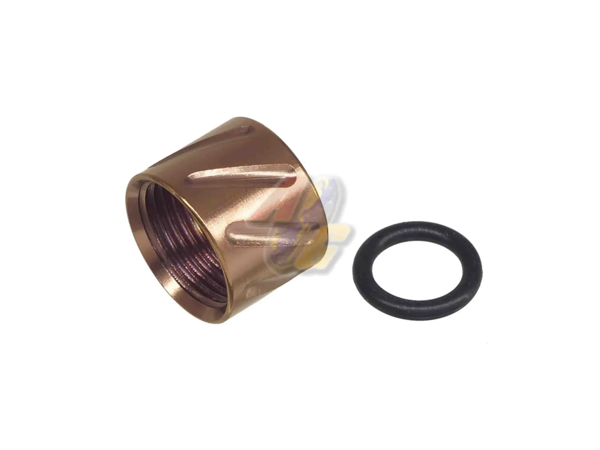 5KU Diagonals Knurled Thread Protector (14mm-) - Bronze