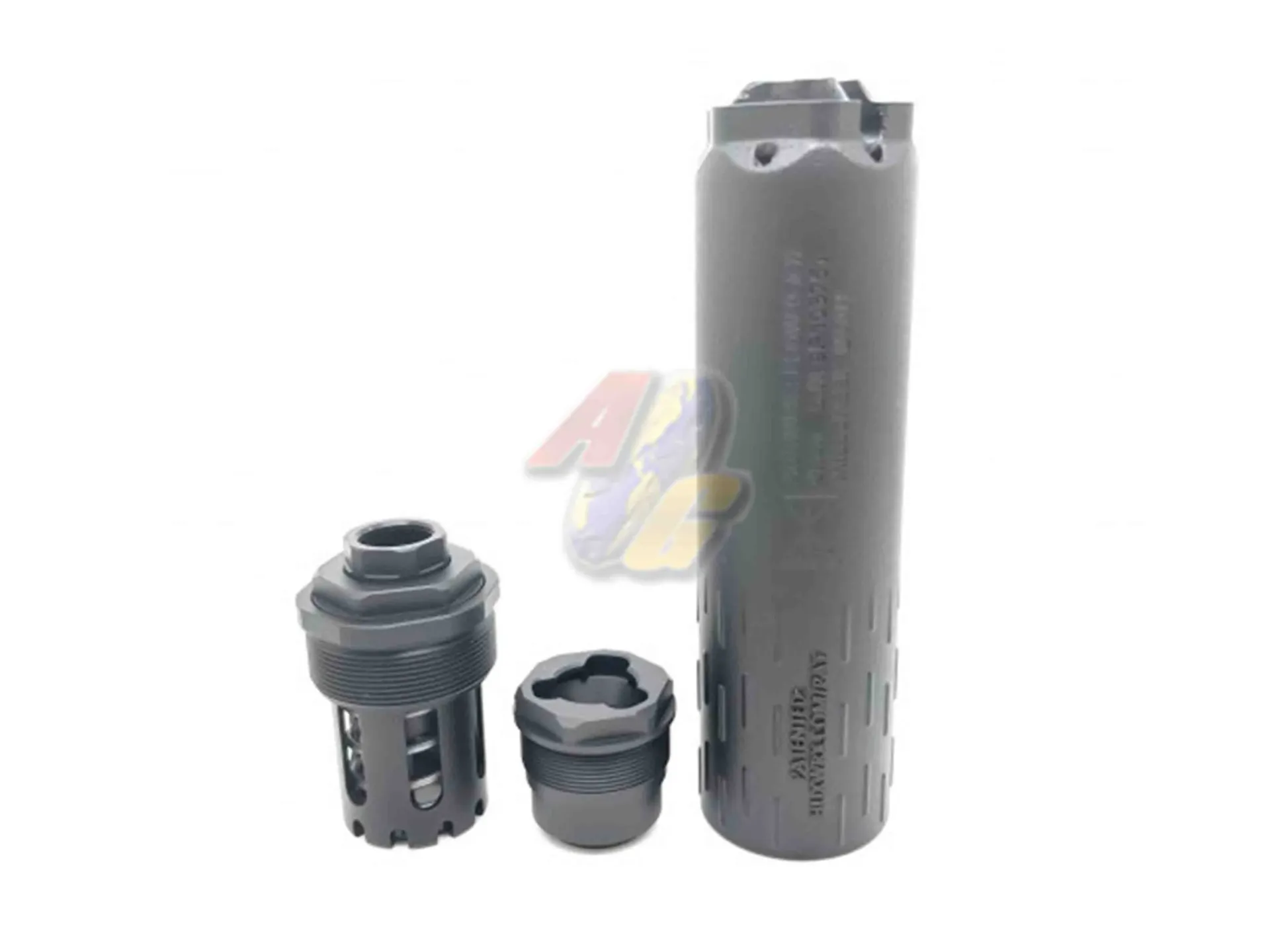 RGW FLOW 9k Ti Aluminum Dummy Silencer - Cerakote Black