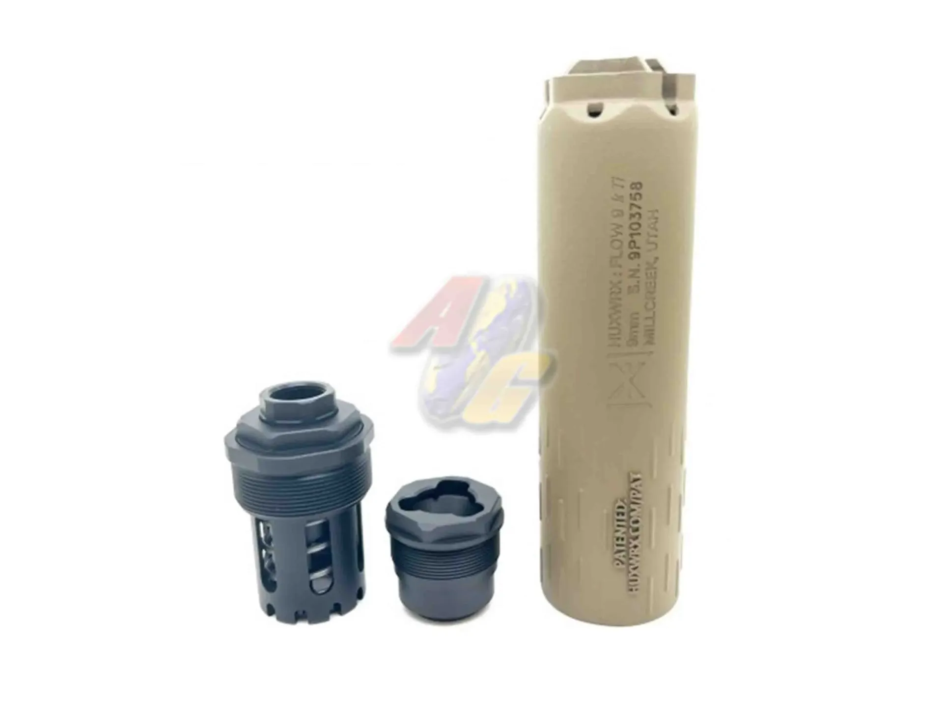 RGW FLOW 9k Ti Aluminum Dummy Silencer - Cerakote FDE