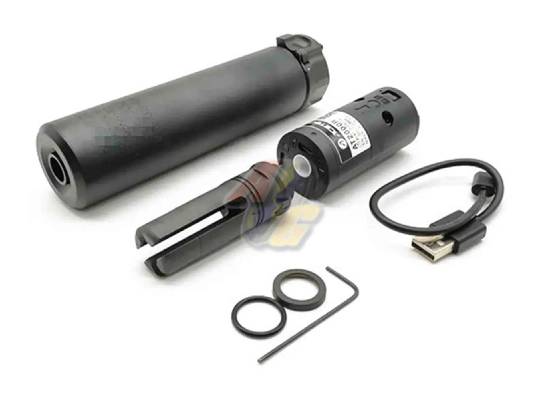 Angry Gun Socom556 Dummy Suppressor with AT2000R Tracer - Black
