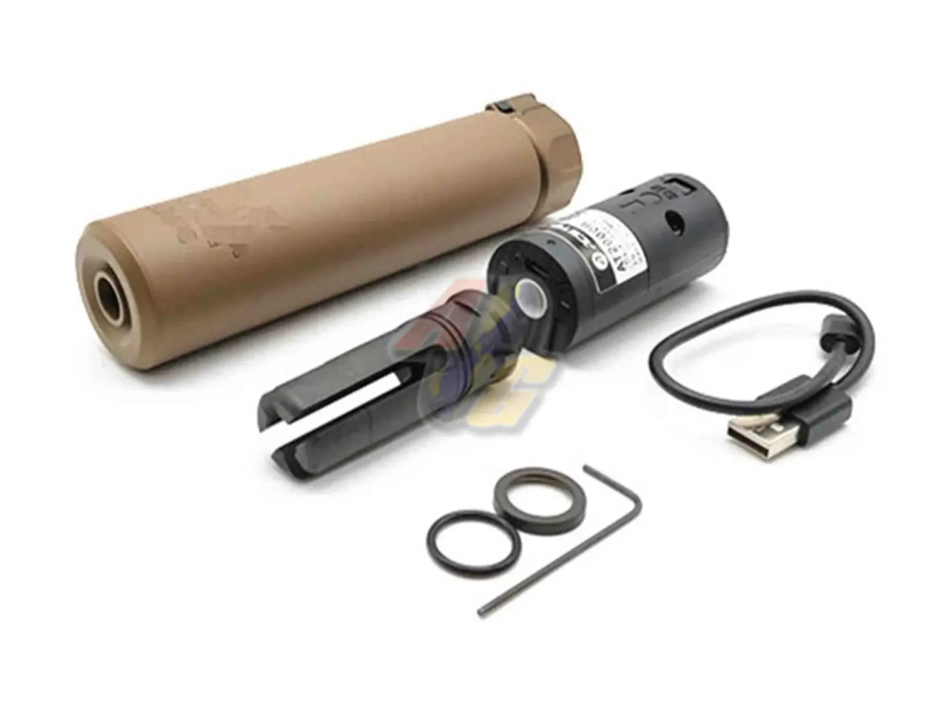 Angry Gun Socom556 Dummy Suppressor with AT2000R Tracer - FDE