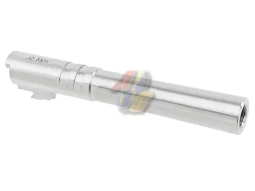 [CCT-TMHC-014] COWCOW Technology OB1 Stainless Steel Threaded 5.1 Outer Barrel ( .40 Marking/ Silver )