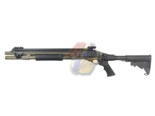 [GE-SG-M8874-TAN] Golden Eagle M870 AR Tactical Tri-Shot Gas Pump Action Shotgun (Tan)