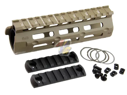 [APS-EE095] APS Evolution Tech M-Lok 6" Rail System Set for M4/ M16 Series AEG (Dark Earth)