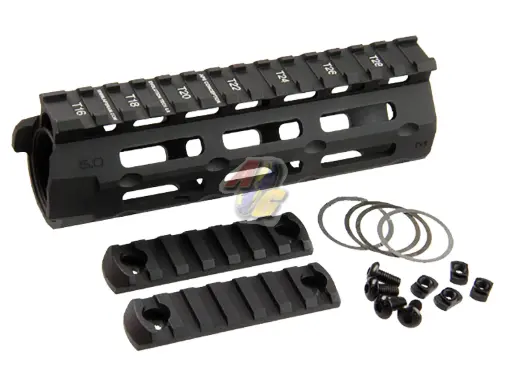 [APS-EE094] APS Evolution Tech M-Lok 6" Rail System Set For M4/ M16 Series AEG ( Black )