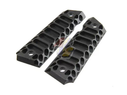 [5KU-GB-437-B] 5KU Aluminum Cobra Pistol Grip Cover for Tokyo Marui M1911 Series GBB ( Black )