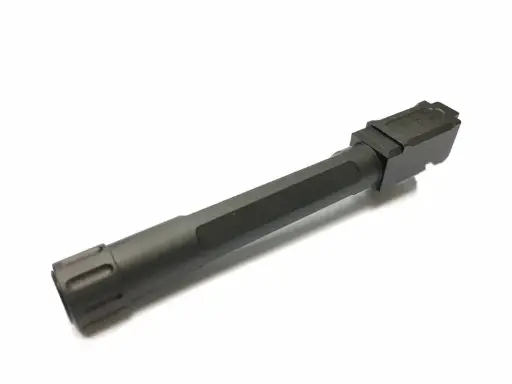 [5KU-GB-450-BK] 5KU Aluminum FI Threaded Barrel for Tokyo Marui G17 Series GBB (14mm-/ Black)