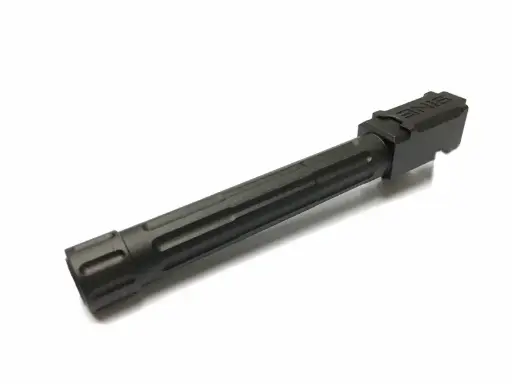 [5KU-GB-449-BK] 5KU Aluminum 9INE Threaded Barrel for Tokyo Marui G17 Series GBB ( 14mm-/ Black )