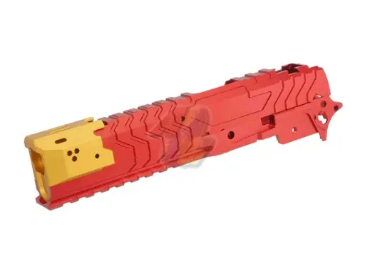 [5KU-GB-573-RDGD] 5KU CNC Aluminum Matrix Kit For Tokyo Marui Hi-Capa Series GBB (Red/ Gold)