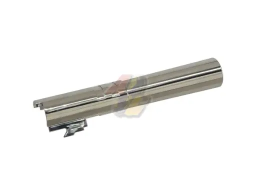 [5KU-GB-485-SV] 5KU 4.3 Stainless Steel Outer Barrel For Tokyo Marui Hi-Capa 4.3 Series GBB ( Silver/ 11mm+ )