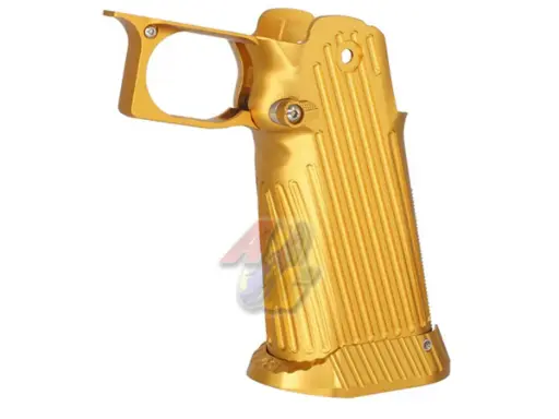 [5KU-GB-490-G] 5KU CNC Aluminum Grip Type.2 For Tokyo Marui Hi-Capa Series GBB ( Gold )