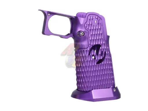 [5KU-GB-587-PU] 5KU CNC Aluminum Grip Type.9 for Tokyo Marui Hi-Capa Series GBB (Purple)
