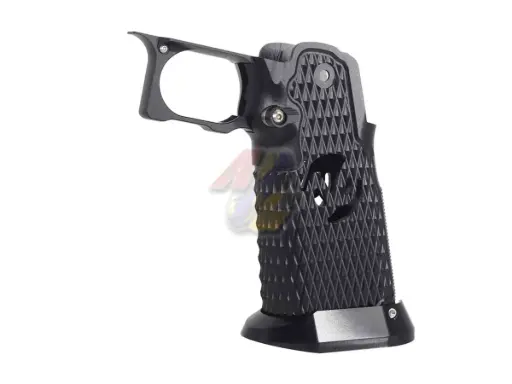 [5KU-GB-587-BK] 5KU CNC Aluminum Grip Type.9 For Tokyo Marui Hi-Capa Series GBB (Black)