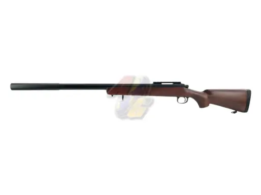 [SW-10KTW-RW] Snow Wolf VSR-10 Tactical Air-Cocking Bolt Action Sniper Rifle with Silencer (Real Wood)