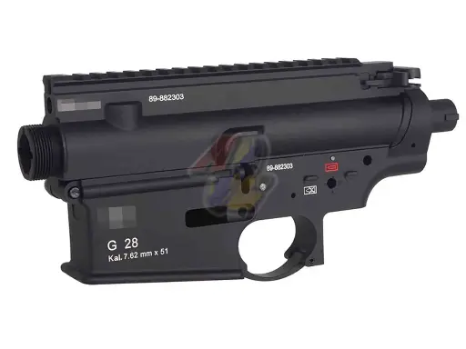 [EC-MP319B-BK] E&C G28 Style Metal Receiver for E&C G28/ HK417 Series AEG (Black)