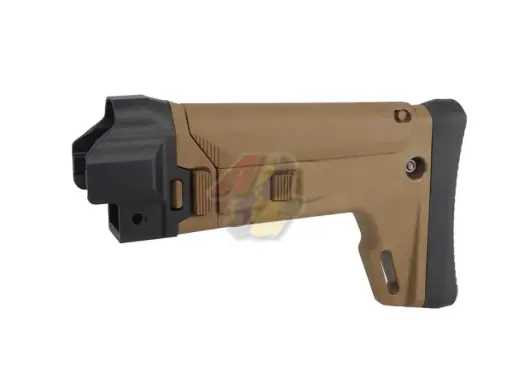 [5KU-409-T] 5KU ACR Style Retractable Stock for Tokyo Marui MP5 Next Gen. AEG (Tan)