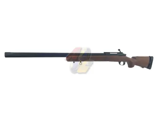 [SW-04J-M24-RW] Snow Wolf US Army Style M24 Bolt Action Scout Spring Sniper Rifle (Real Wood/ Fluted Barrel)
