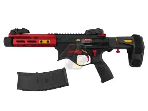 [GE-GBB-MC6592MRG] Golden Eagle Compact Bad Style PDW 6.5" M-Lok GBB (Red)