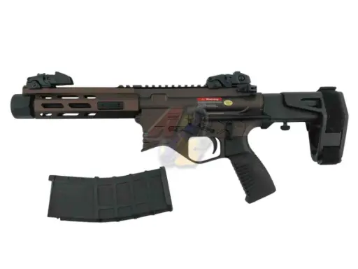 [GE-GBB-MC6592MT] Golden Eagle Compact Bad Style PDW 6.5" M-Lok GBB (Dark Earth)