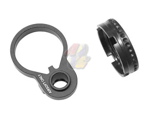 [DY-SLR-BT02-BK] SLR Airsoftworks Castle Nut and End Plate for VFC, WA, GHK M4 Series GBB 