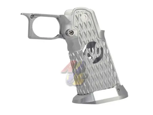 [5KU-GB-585-SV] 5KU CNC Aluminum Grip Type.6 for Tokyo Marui Hi-Capa Series GBB (Silver)